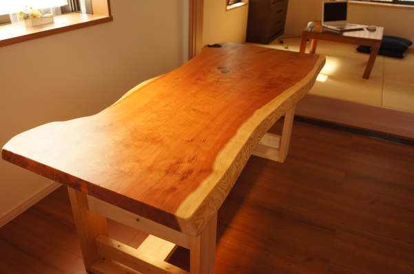 杉一枚板テーブル