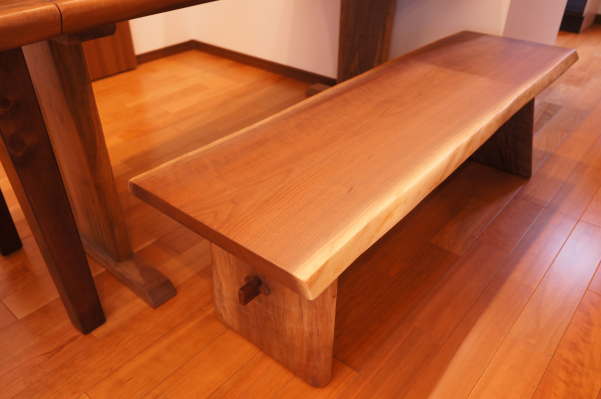 ブラックウォルナットベンチ