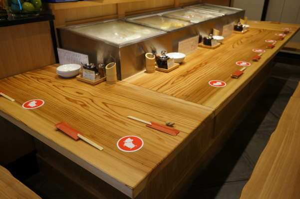 店舗カウンター木材