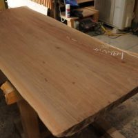 ブラックウォルナット一枚板デスク