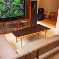 ウェンジ一枚板センターテーブル