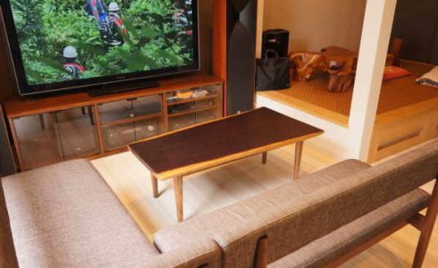 ウェンジ一枚板センターテーブル