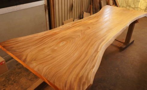 ケヤキ一枚板テーブル