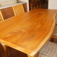 ケヤキ一枚板テーブル