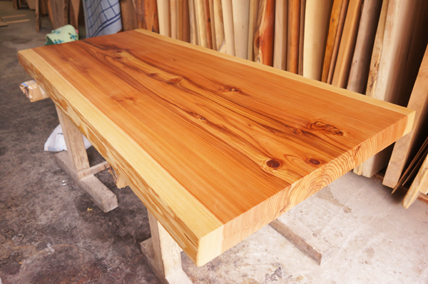 杉一枚板テーブル天板