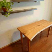 ケンポナシ一枚板デスク