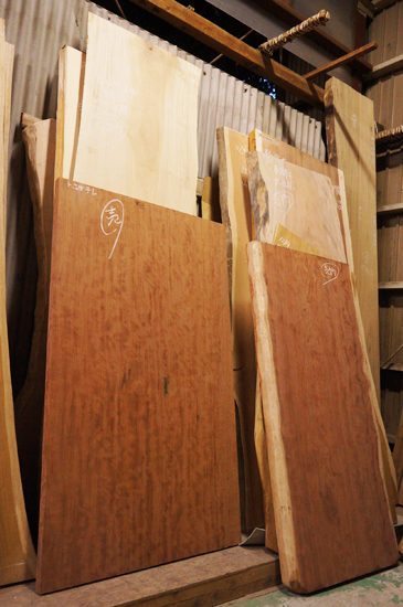 木の一枚板預かりサービス