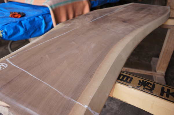 ウォルナット一枚板棚板