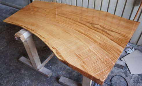 栗一枚板テーブル