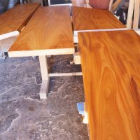 ケヤキ材無垢カウンター