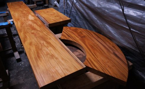 無垢一枚板カウンター