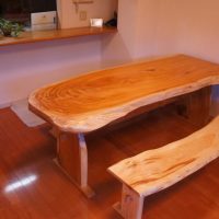 無垢一枚板ダイニングテーブルセット