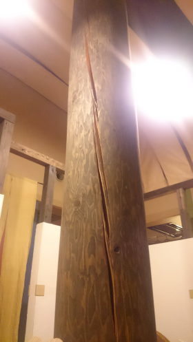 木の無垢柱