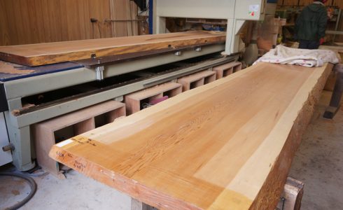 杉一枚板テーブル