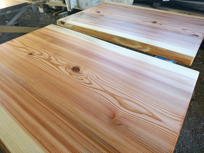 杉一枚板デスク