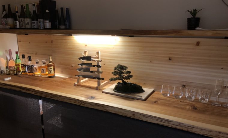 無垢一枚板カウンター