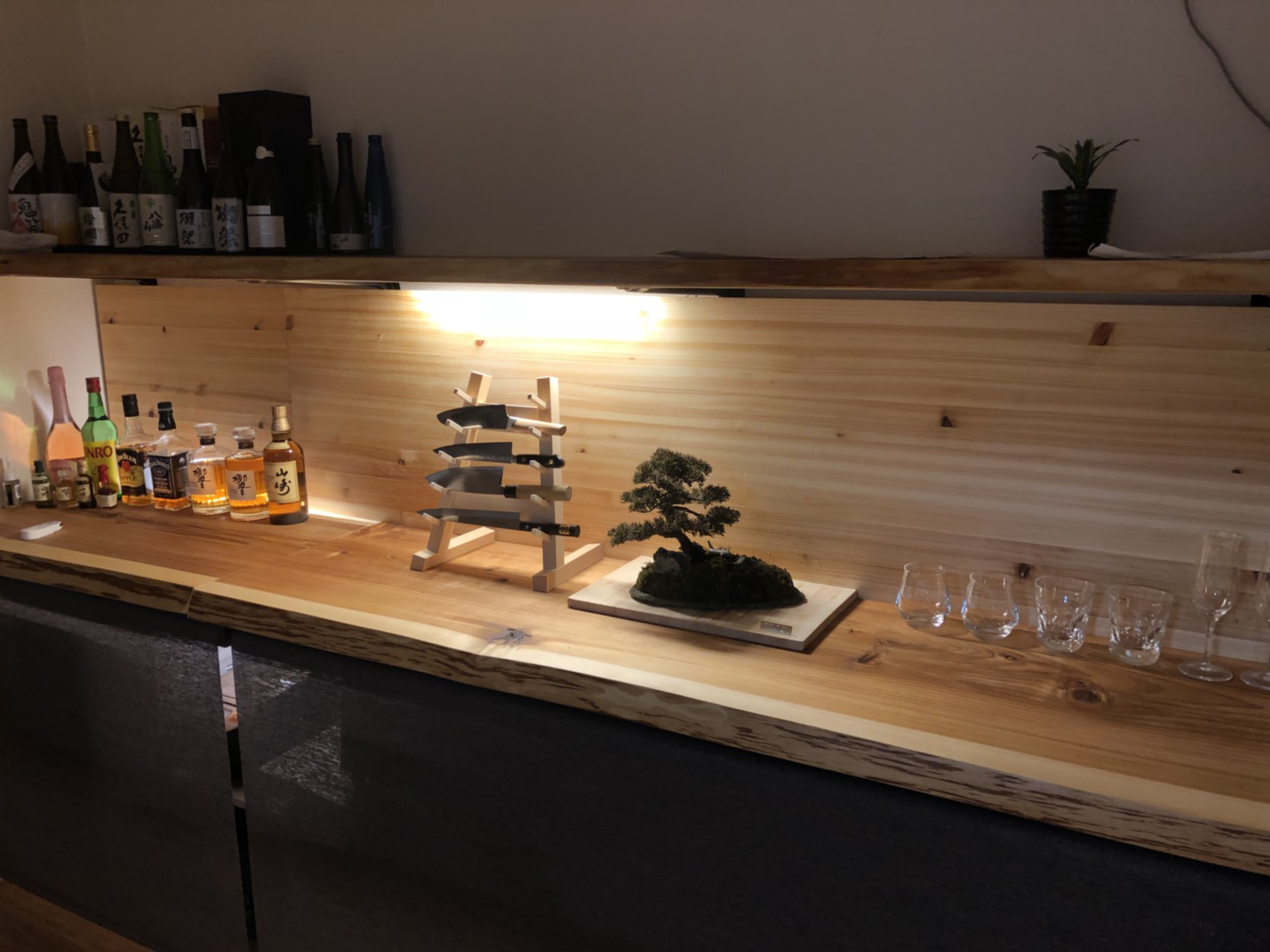 無垢一枚板カウンター