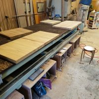 ケヤキ無垢テーブル