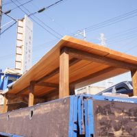 一枚板オフィステーブル