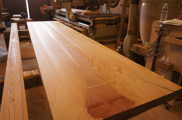 一枚板アイランドカウンター