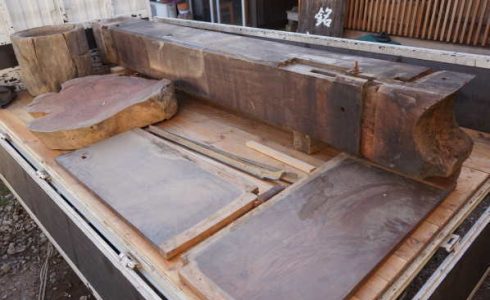 古材けやき材のリメイク