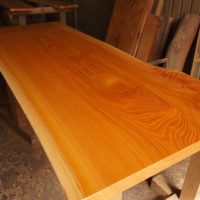 ケヤキ無垢一枚板テーブル