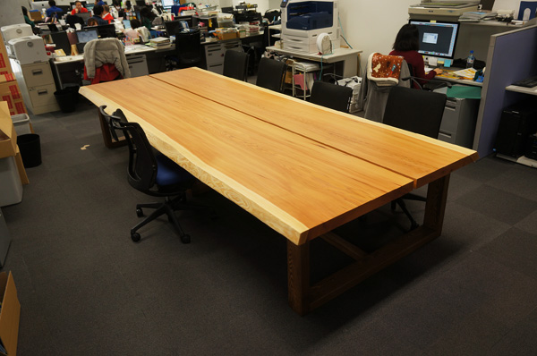 一枚板オフィステーブル