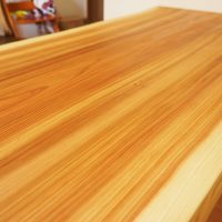 杉の一枚板ダイニングテーブル
