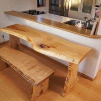一枚板カウンターテーブル