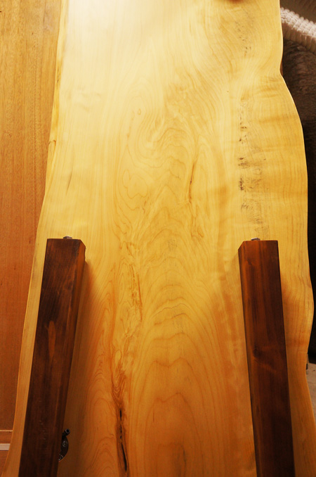 ヒノキ一枚板テーブル