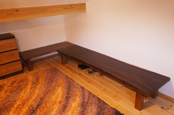 ブラックウォルナット文机