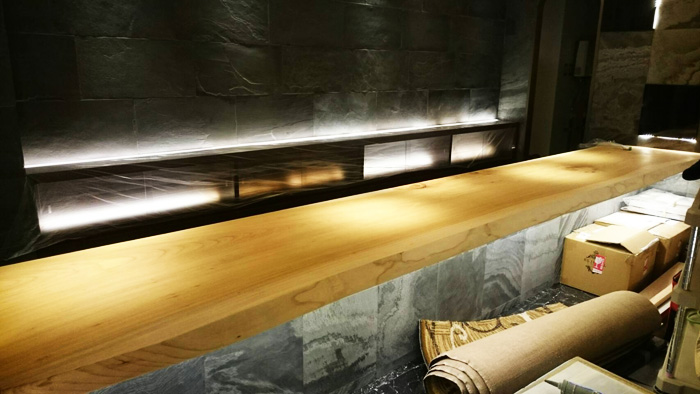 無垢一枚板カウンター
