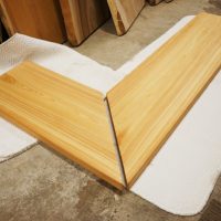 ヒノキ一枚板カウンター