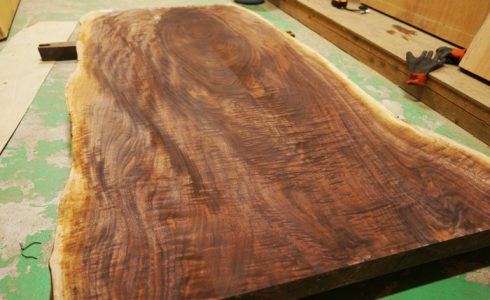 ブラックウォルナット一枚板テーブル天板