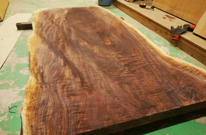 ブラックウォルナット一枚板テーブル天板