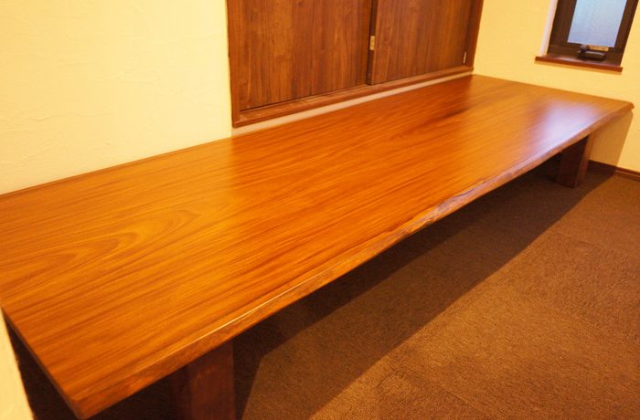 一枚板書斎テーブル