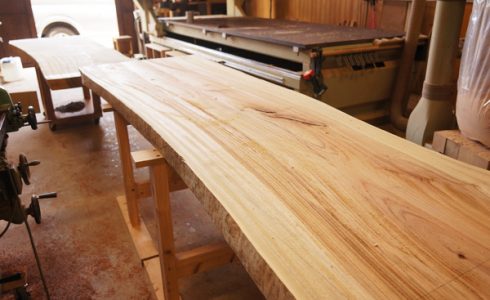 クスノキ無垢カウンター