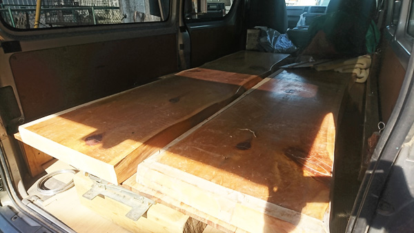 ヒノキカウンター 無垢