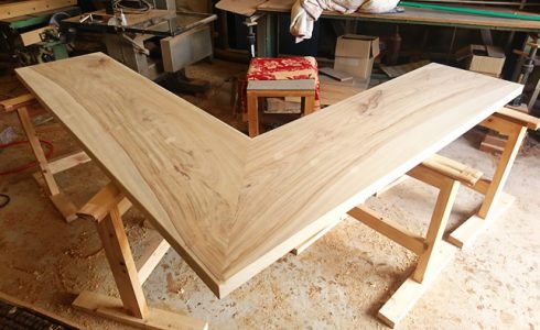 無垢一枚板カウンター