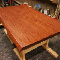 昔の座卓の修理再仕上