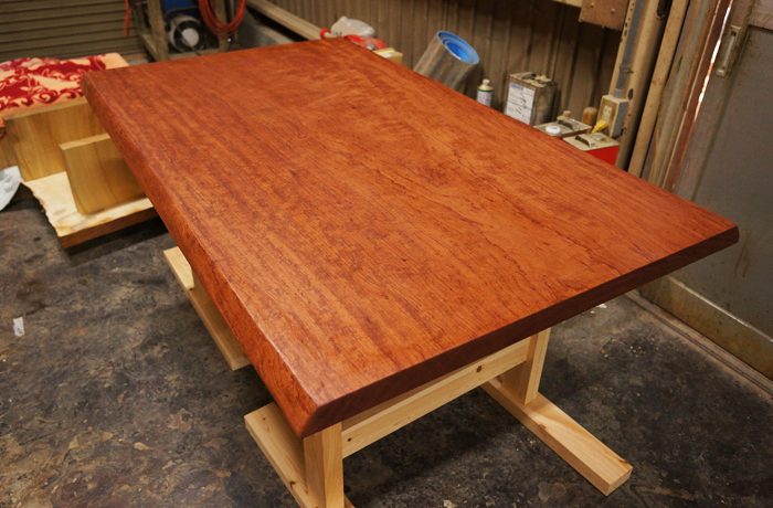 昔の座卓の修理再仕上