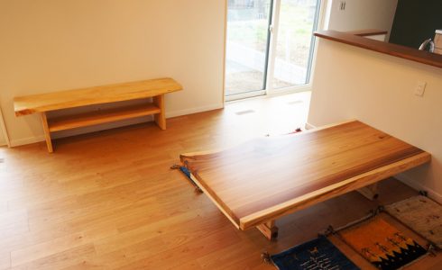 天然木無垢テレビ台