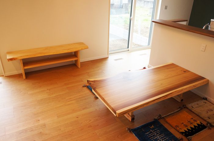 天然木無垢テレビ台