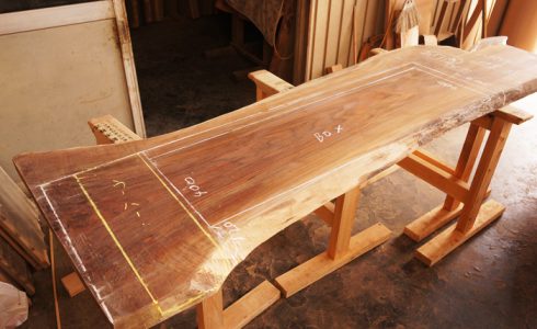 ブラックウォルナットTV台