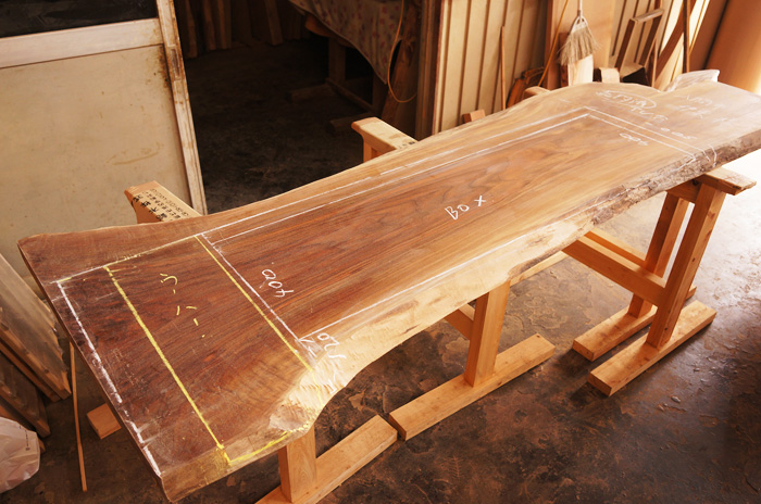 ブラックウォルナットTV台