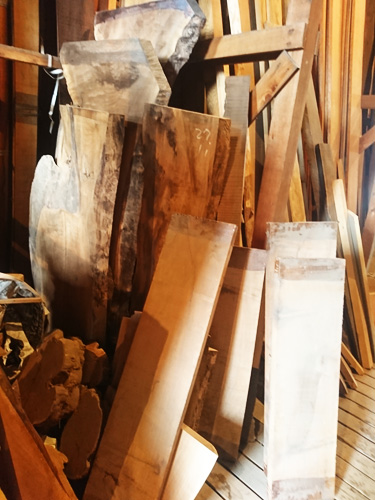 ウォルナット細かい材料