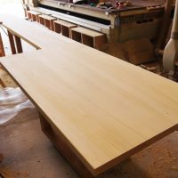 イチョウ一枚板カウンター