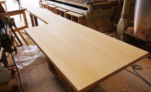 イチョウ一枚板カウンター