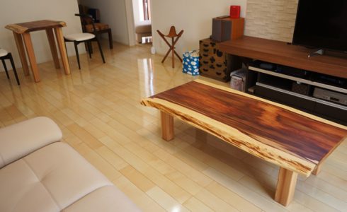 霧島杉一枚板テーブル