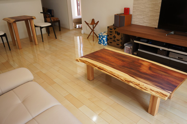 霧島杉一枚板テーブル